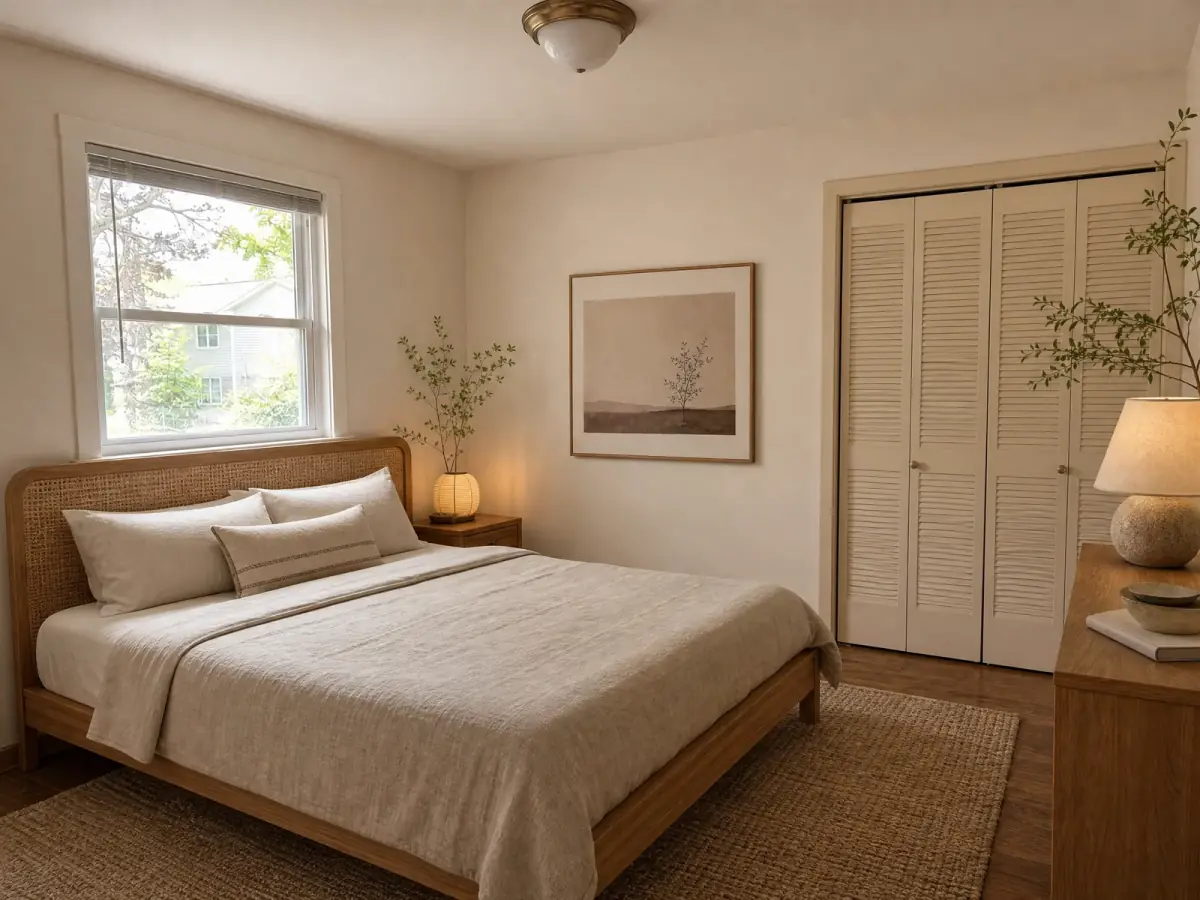 japandi bedroom AI redesign