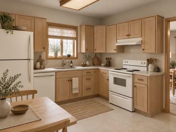 japandi kitchen AI redesign