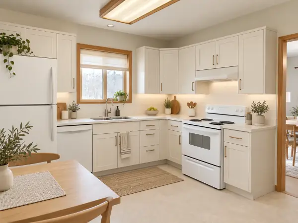 minimalist kitchen AI redesign