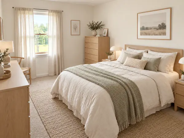 scandinavian bedroom AI redesign
